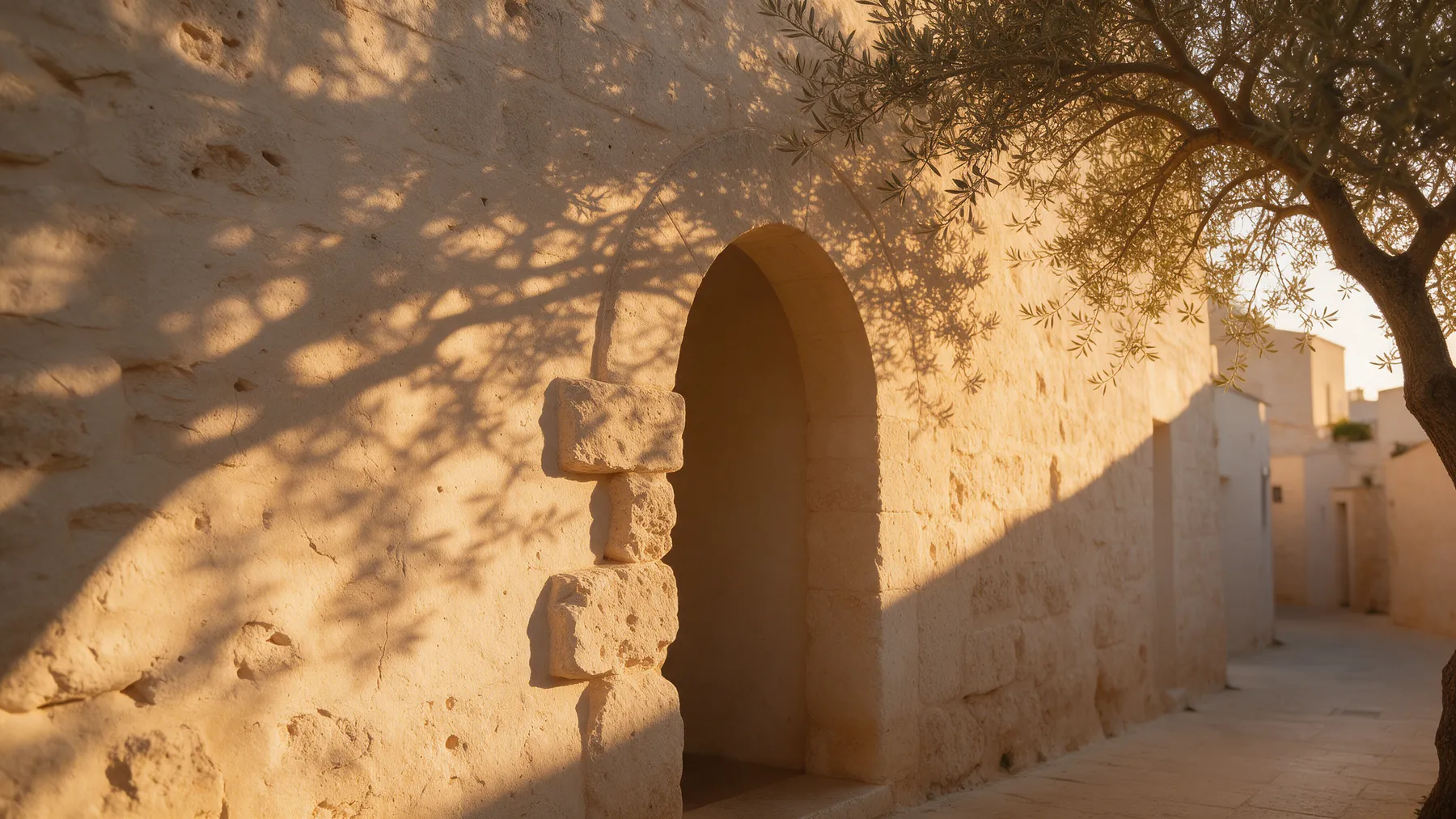 Muro de piedra mallorquín a la luz dorada
